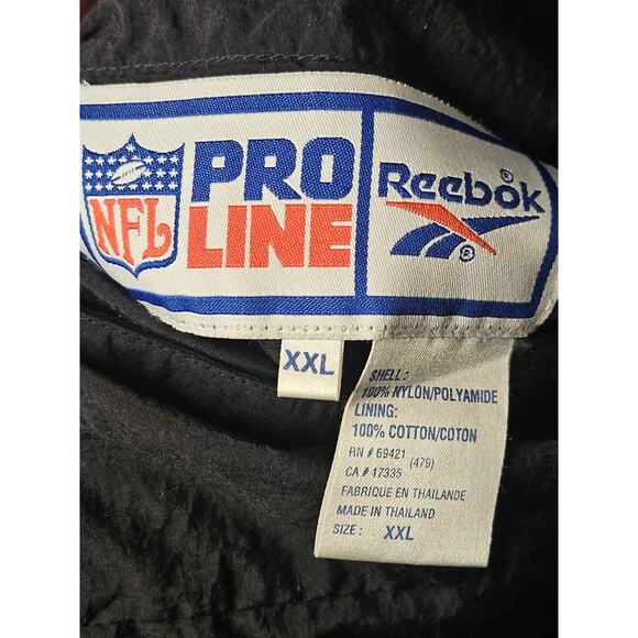 Vintage Reebok Pro-Line KANSAS CITY CHIEFS Embroidered Reversible Jacket 2XL XXL - Picture 8 of 11